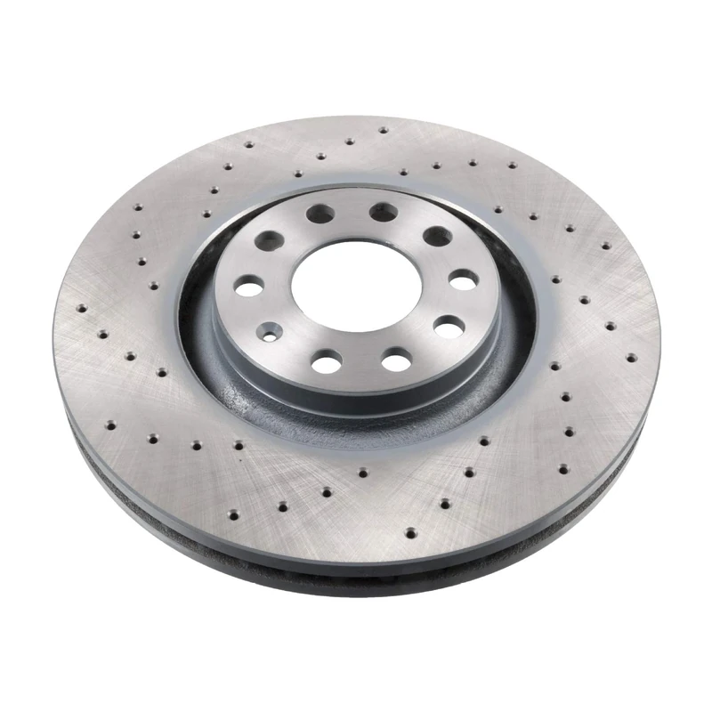 febi bilstein 44121 Brake Disc Set (2 Brake Disc) front, perforated / internally ventilated, No. of Holes 5