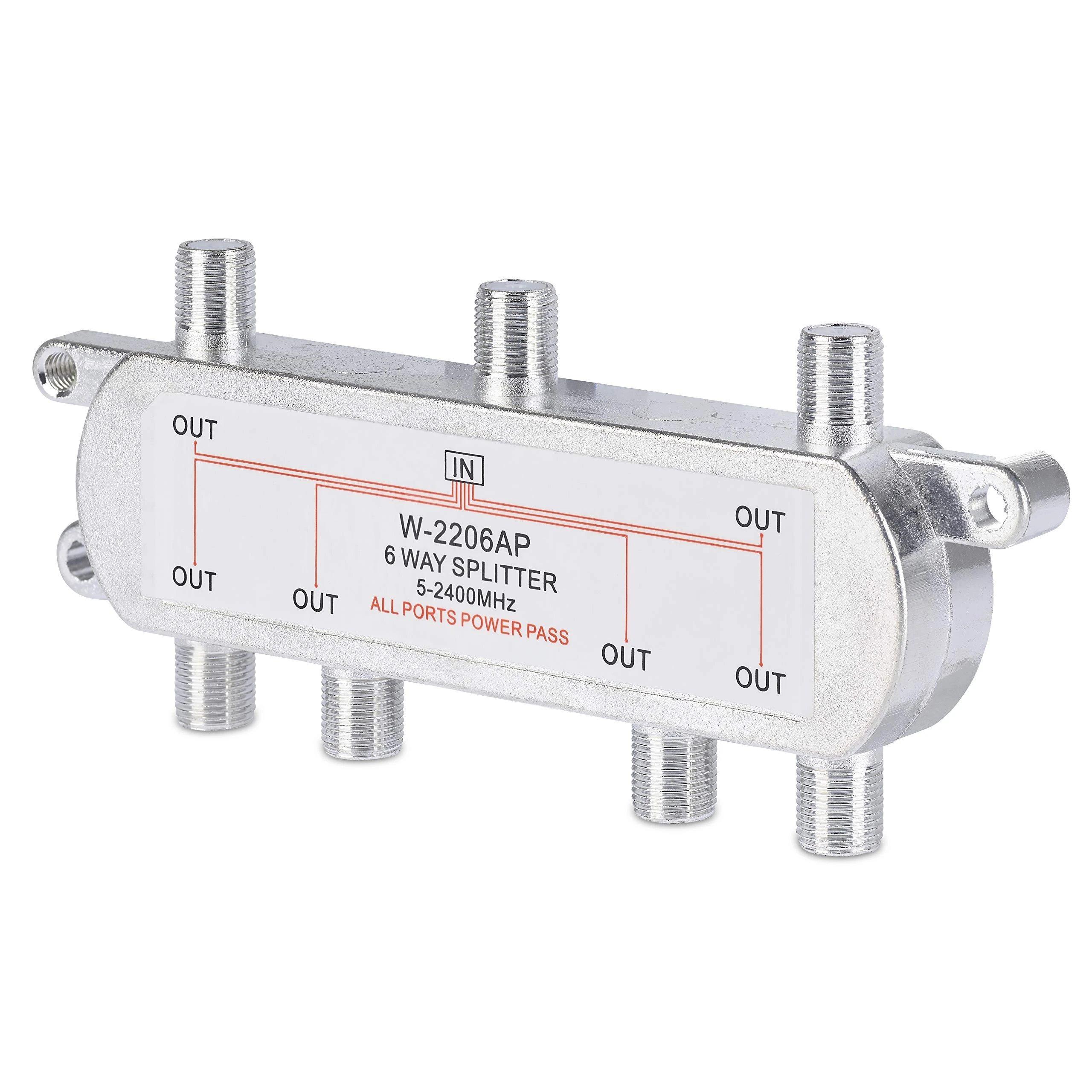 SSL Satellites 6 Way Satellite Splitter Split Aerial Freeview Cable TV Virgin Sky