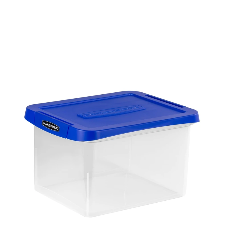 BANKERS BOX Heavy Duty Plastic File Storage Box with Hanging Rails, Letter/Legal, 1 Pack (0086205)