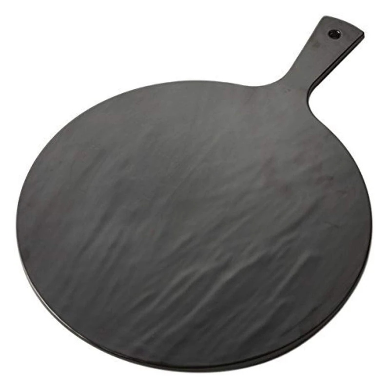 American Metalcraft FSR14 Faux Slate Round Peel - Image 1