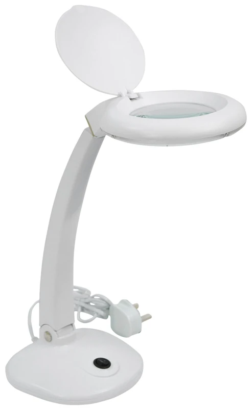 Aidapt Eagle Desktop LED Single Long Arm Illuminated Magnifier with Lens