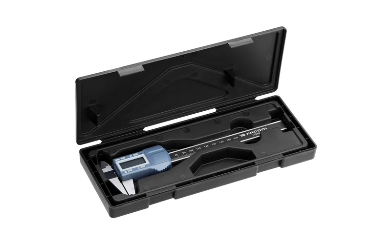 FACOM - 150mm Digital Workshop Caliper, 1/100th, IP20 - 1300EA - Workshop Pocket Tools - Precise Measuring Tool - Multiple Measurement Settings - Comes with Battery