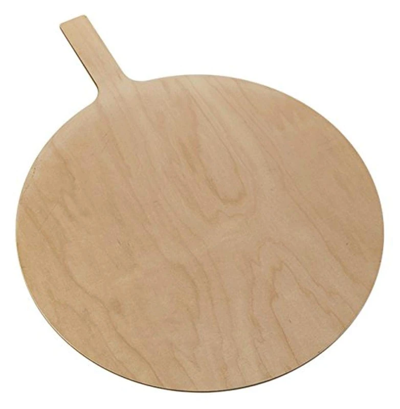 American Metalcraft MBM180 Serving Board with Handle, Wood, Round, 23-1/2" Handle Length, 18" Diameter, 1/4" Height - Image 1