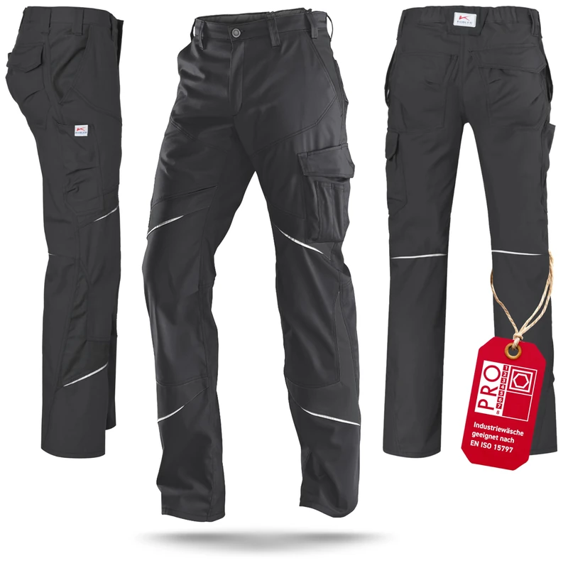 Kubler 25505365-97-48 "Activiq" Ladies Trousers, Anthracite, Size 48