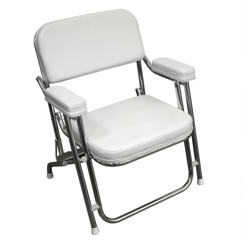 Wise 3316-784 Offshore Series Folding Deck Chair, Brite White