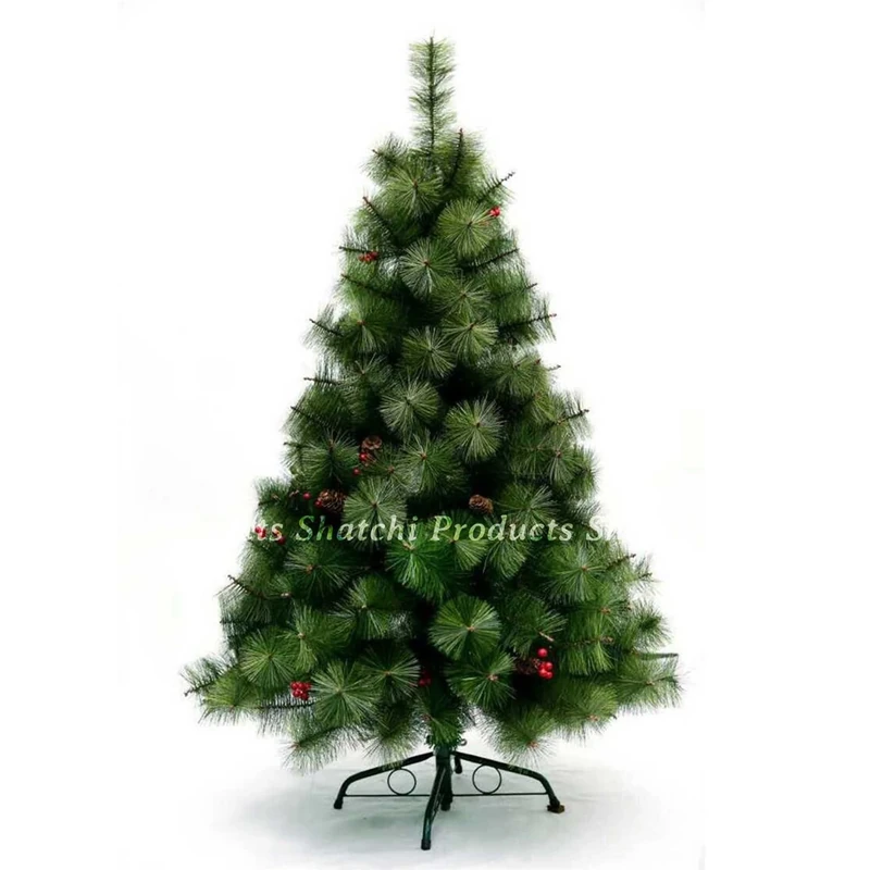 Gifts 4 All Occasions Limited SHATCHI-724 7ft Bushy Elegant Self Artificial Christmas Tree Xmas Home Decorations 210cm, Green