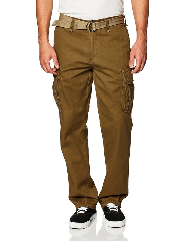 UNIONBAY Men's Survivor Iv Relaxed Fit Cargo Pant-Reg and Big and Tall Sizes Casual, Golden Brown, 44W x 32L