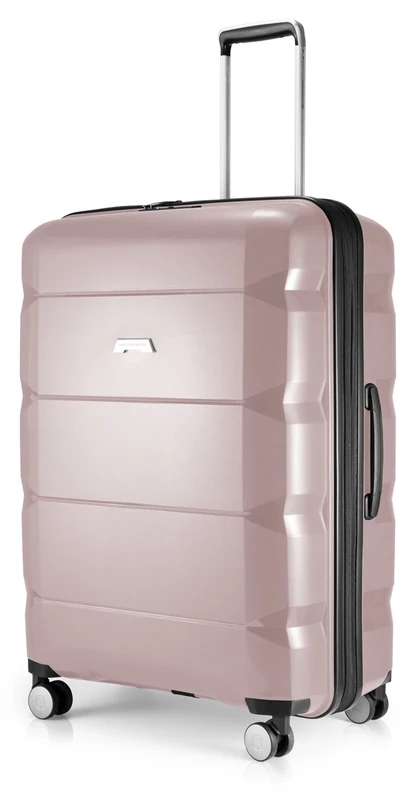 HAUPTSTADTKOFFER - Britz- Luggage Suitcase Hardside Hard Shell Spinner Trolley 4 Wheel Case, TSA, 75 cm, 115 Liter, Old Pink