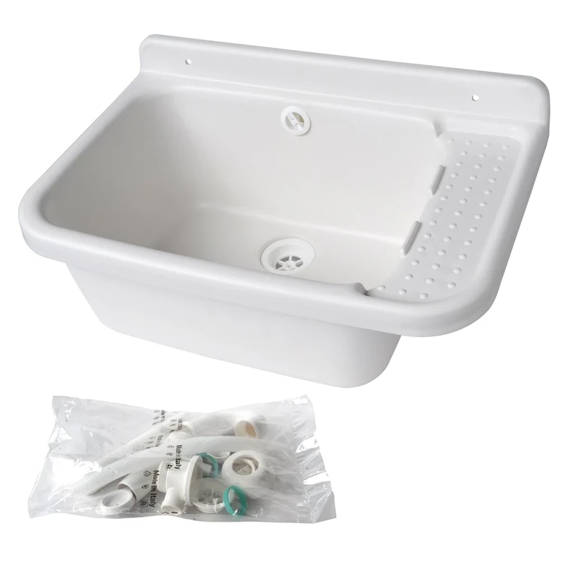 La Ventilazione LavSG60 Resin Sink, White, 600 x 420 x 300 mm