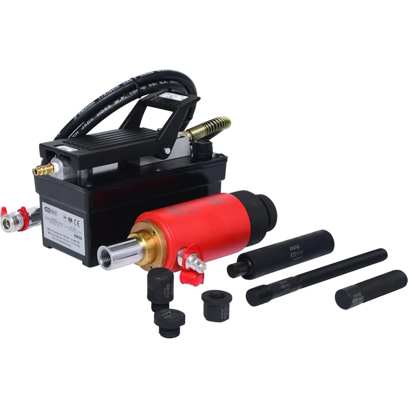 KS Tools Plastic 440.9995 One 22T with Air/Hydraulic Pump, 13-Piece Set