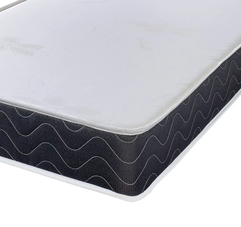 eXtreme Comfort The Mars Black Border Basic Budget Memory Foam Spring Mattress. Stress Free Flat Top Memory Foam and Spring Hybrid Mattress … (Shorty Small Single 75cm by 175cm)