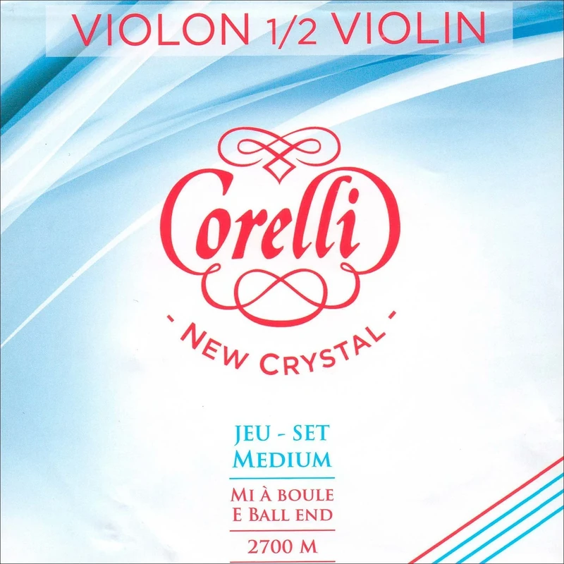 Corelli Violin strings Crystal set with ball end 1/2 2700M