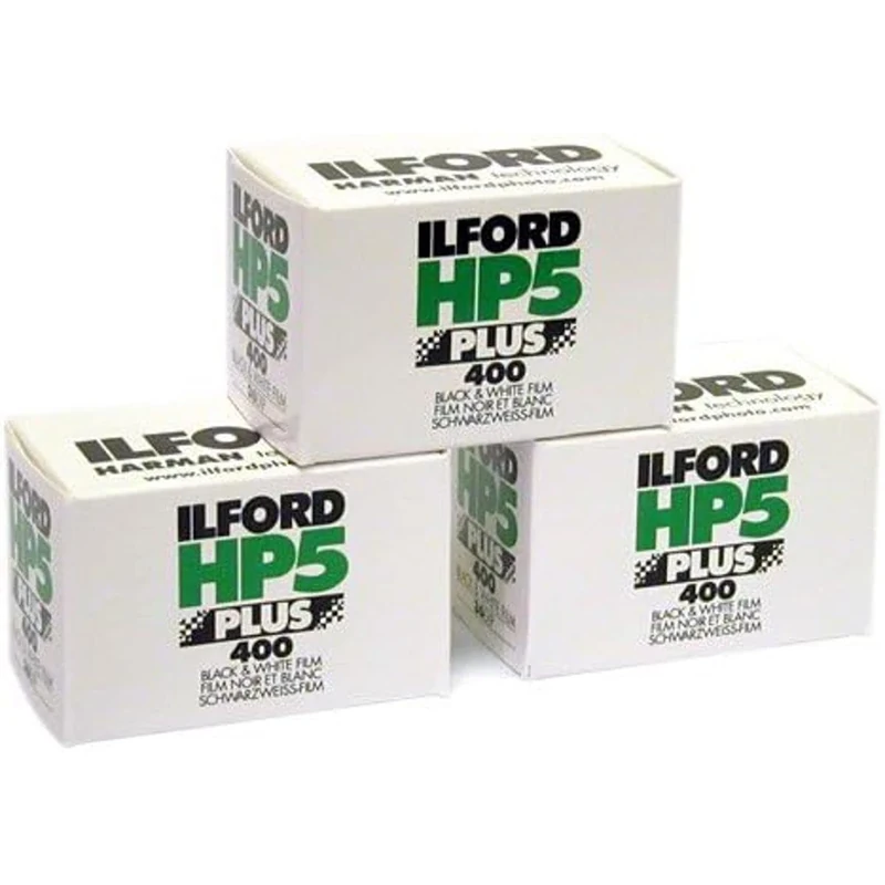 3 X llford HP5 Plus 400, 24 Exp, 35mm Black and White Print Film