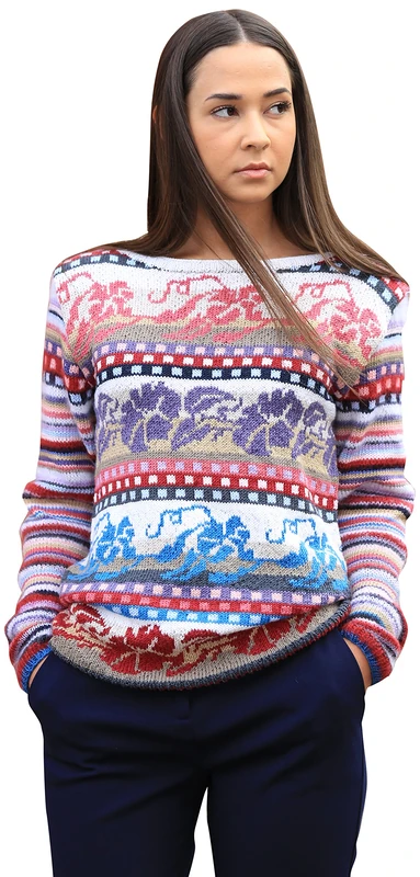 DesignEtte Knitting Kit Morning Glory Extra Fine Merino Silk Superkid Mohair Yarn Multi-Colour Large/3X-Large No-S-2017