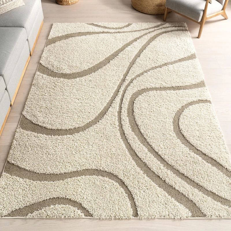 nuLOOM Carolyn Cozy Soft & Plush Shag Runner Rug, 2 ft 8 in x 12 ft, Cream - Image 1