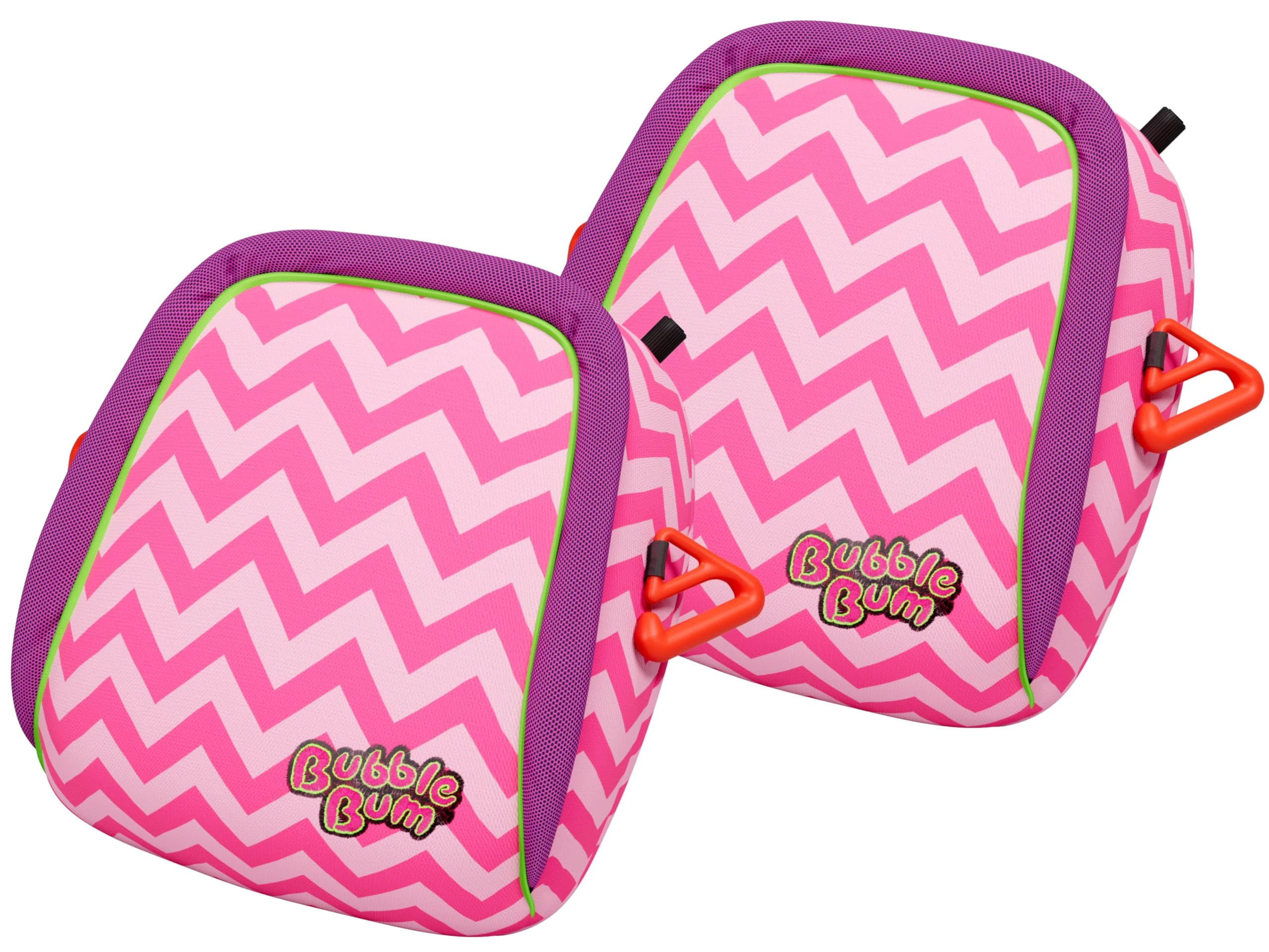 BubbleBum Booster Car Seat, Inflatable Booster Seat for Kids, Travel Carseat, Backless Portable Child Safety Seats for Car, Inflatable Seats for Cars 40-100 lbs, for 4 Year Old + Kid - Twin Pink