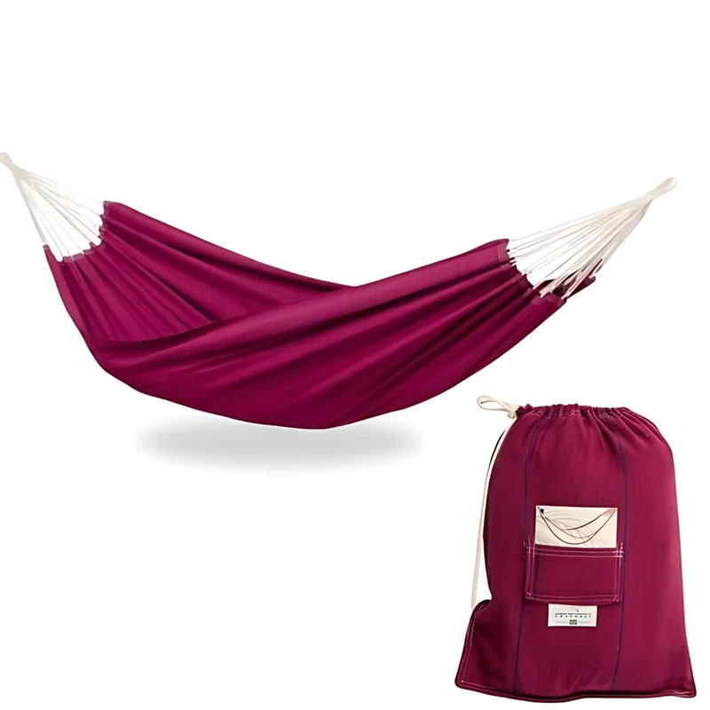 AMAZONAS Classic Hammock XL Arte Vino Handmade in Brazil 230 cm x 150 cm for 1-2 People up to 200 kg in Wine Red