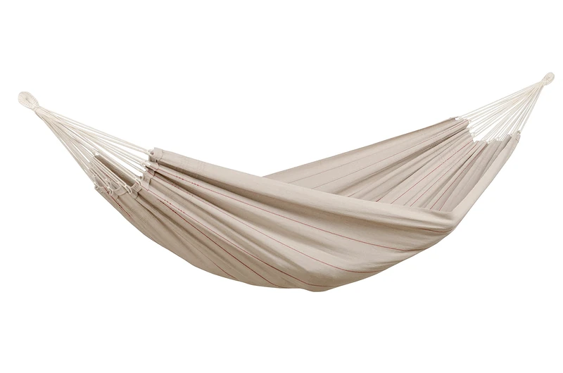 AMAZONAS Classic Boho Hammock XL Arte Sand Handmade in Brazil 230 cm x 150 cm for 1-2 People up to 200 kg in Light Beige