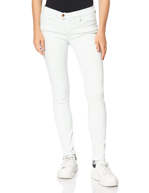 REPLAY Women's Touch Skinny Jeans, Green Light Water Green, 30W / 30L - Image 1