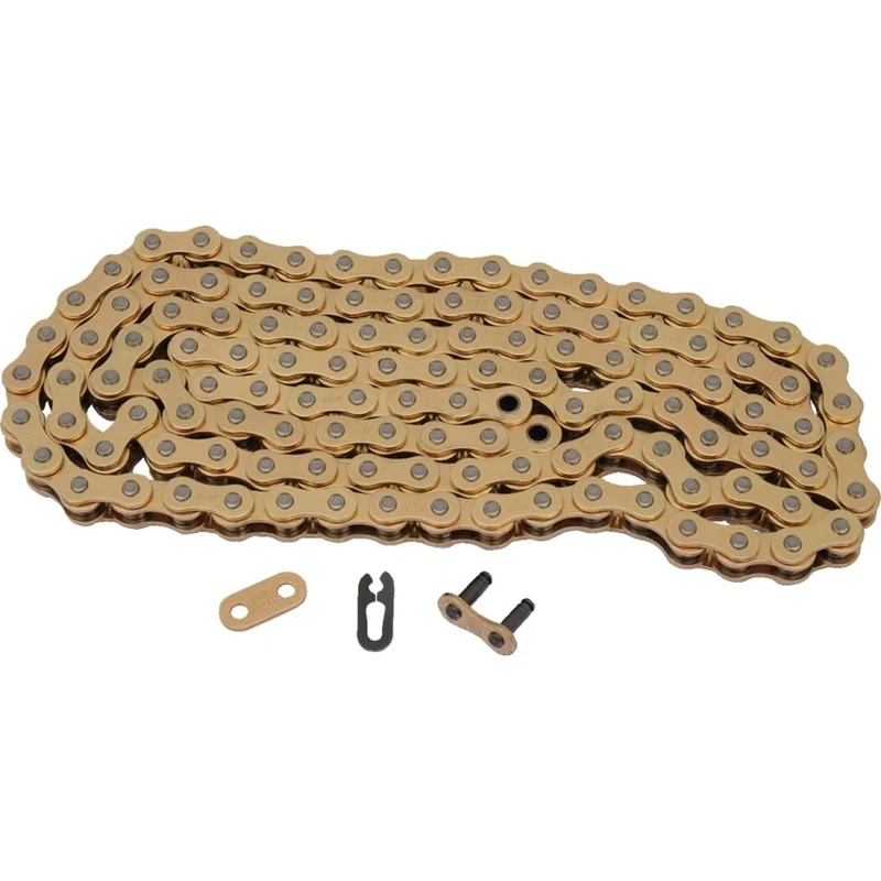 D.I.D DID (520ERT3-120 Gold 120 Link High Performance ERT3 Series Non-O-Ring Racing Chain with Connecting Link