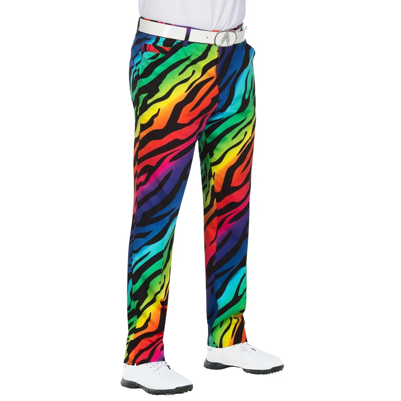 Royal & Awesome Wild Ones Animal Print Mens Golf Trousers Wild Ones 36W / 30L