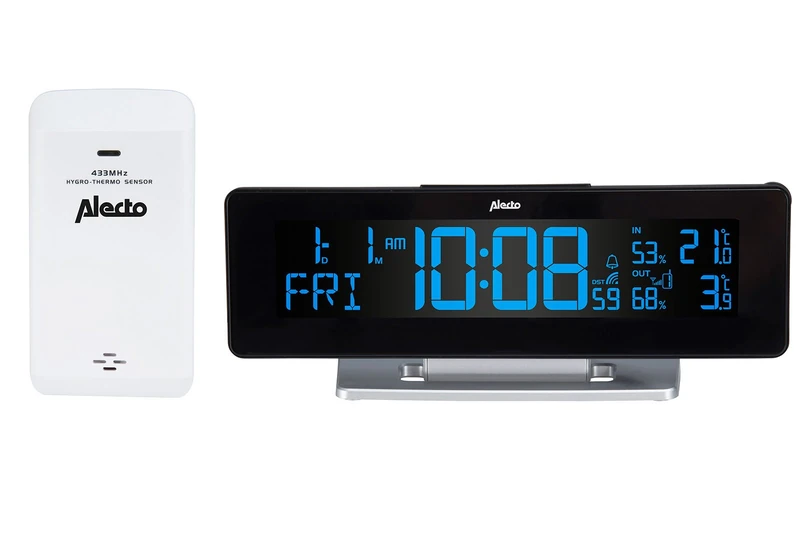 Alecto WS-2500 Digital Weather Station, Black, 23 x 7.5 x 10 cm