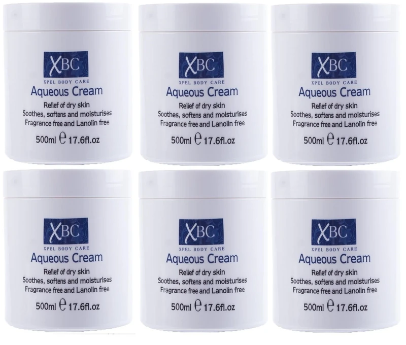 XBC Aqueous Body Cream - Jar 500ml - Pack of 6