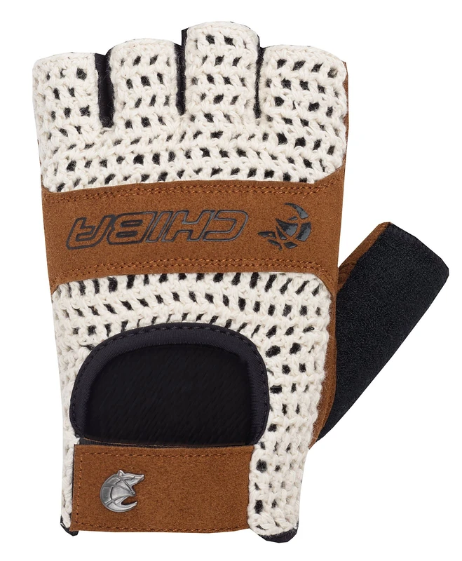 CHIBA Retro Gloves - Beige/Brown, Size X-Small