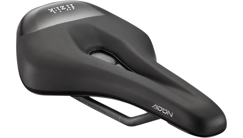 Fizik Terra Aidon X1 E-MTB Bike Saddle, Reinforced Shell and Carbon Rails, 145mm Width, Black