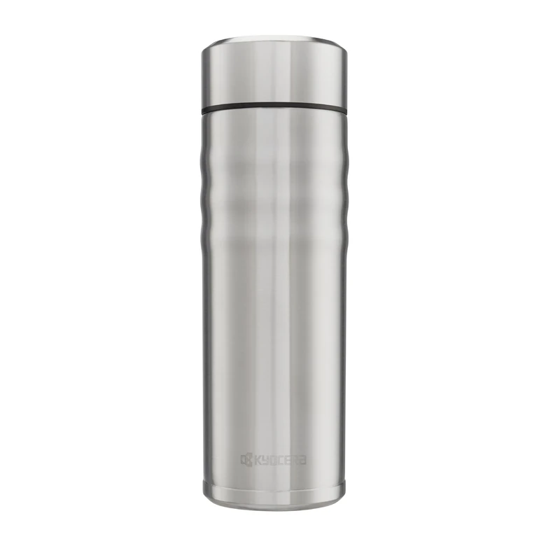 Kyocera MB-17S SS Travel Mug with Twist Top, Stainless Steel, 500ml