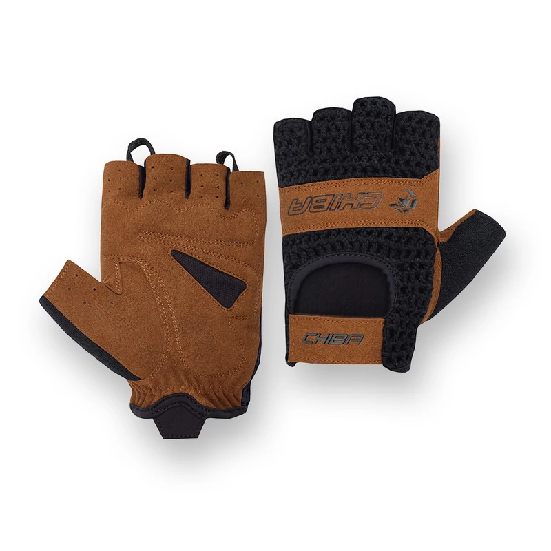 CHIBA Retro Gloves - Black/Brown, Size 2X-Large - Image 1