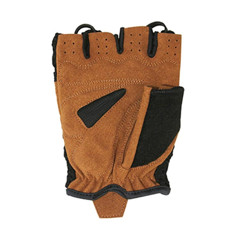 CHIBA Retro Gloves - Black/Brown, Size Medium - Image 1