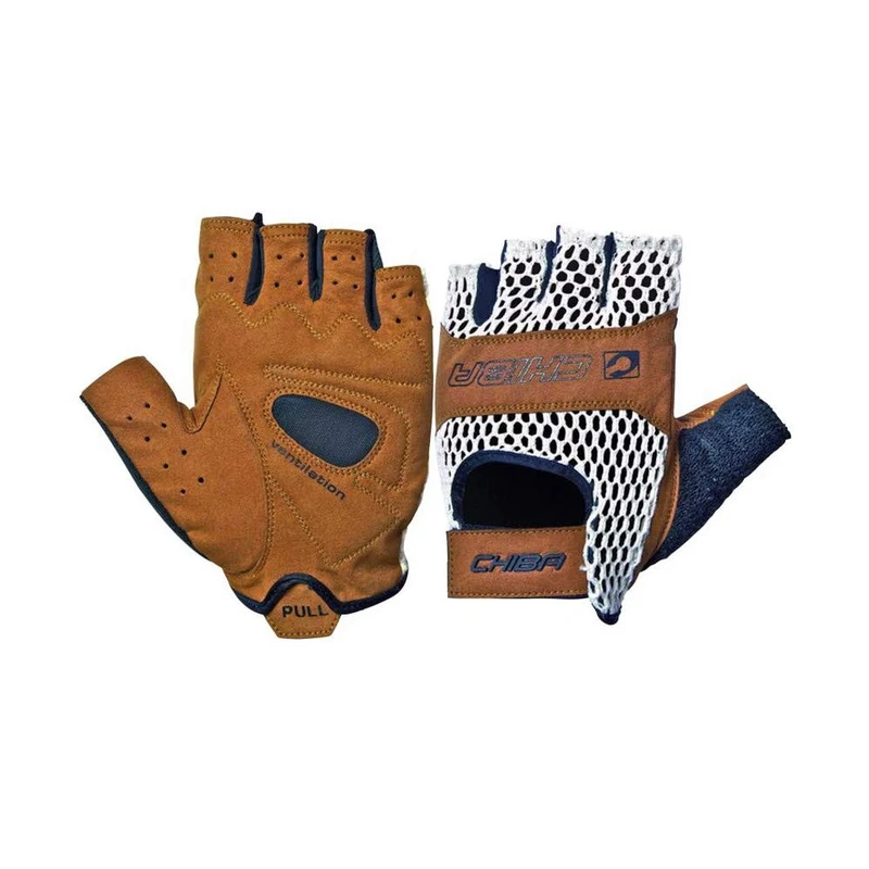 CHIBA Retro Gloves - Beige/Brown, Size 2X-Large