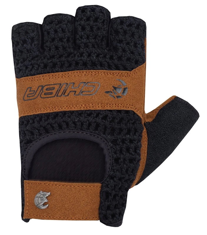 CHIBA Retro Gloves - Black/Brown, Size X-Small - Image 1