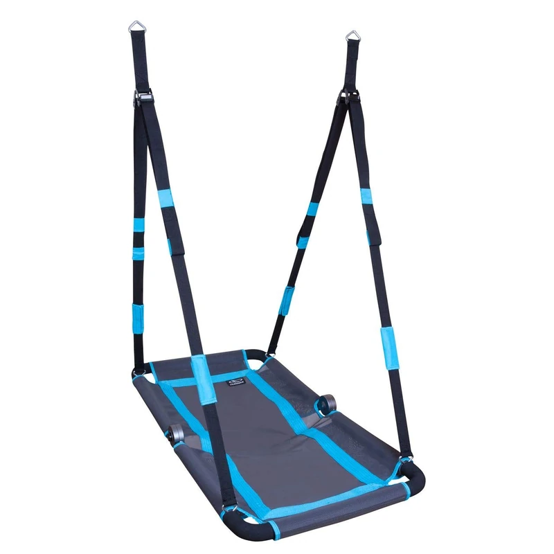 HUDORA Hollywood 72165 Nest Swing Square Anthracite/Turquoise Suitable for Indoor and Outdoor Use