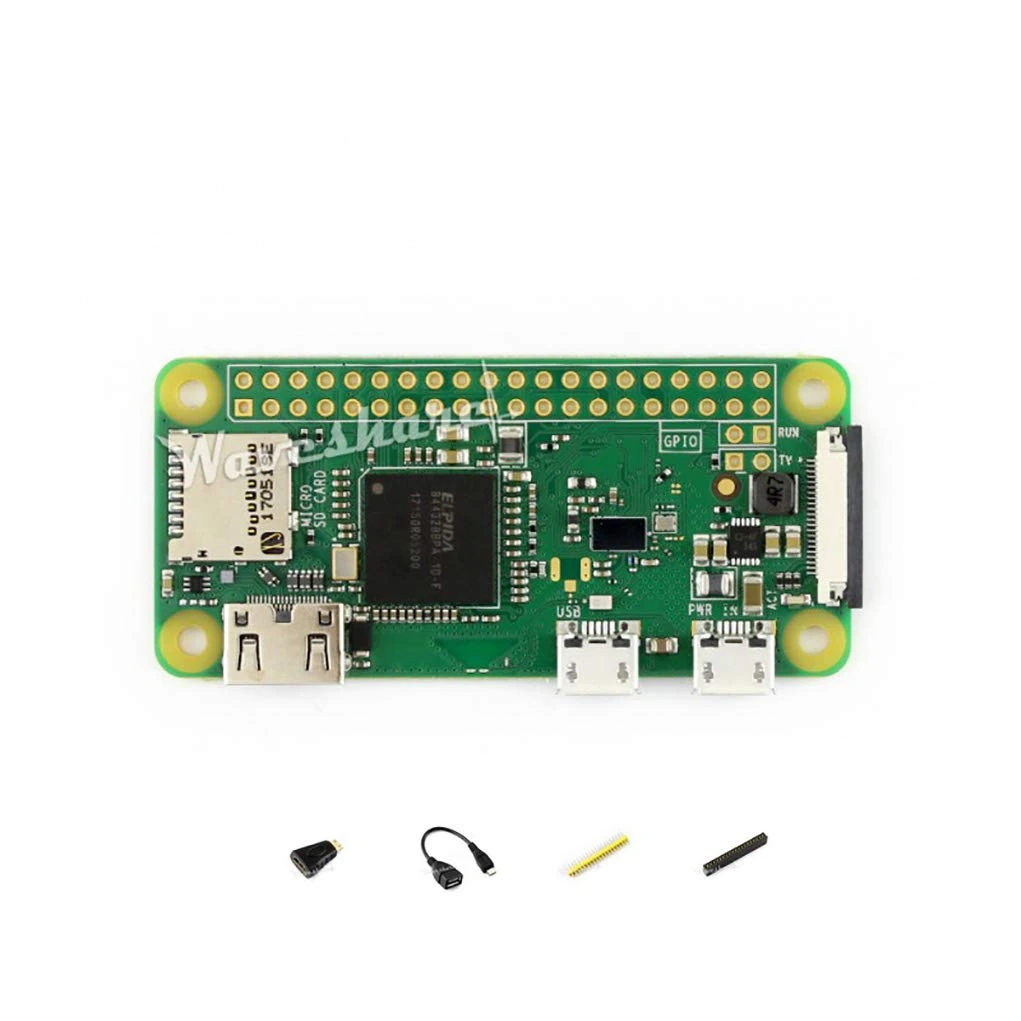 Raspberry Pi Zero W with built-in WiFi and Bluetooth Development Kit Package Type A Basic Components Include Mini HDMI to HDMI Adapter Micro USB OTG Cable