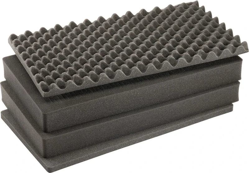 Peli 1605AirFS Replacement Foam Set, Original Air Case Accessory, Compatible Air 1605, Colour: Black