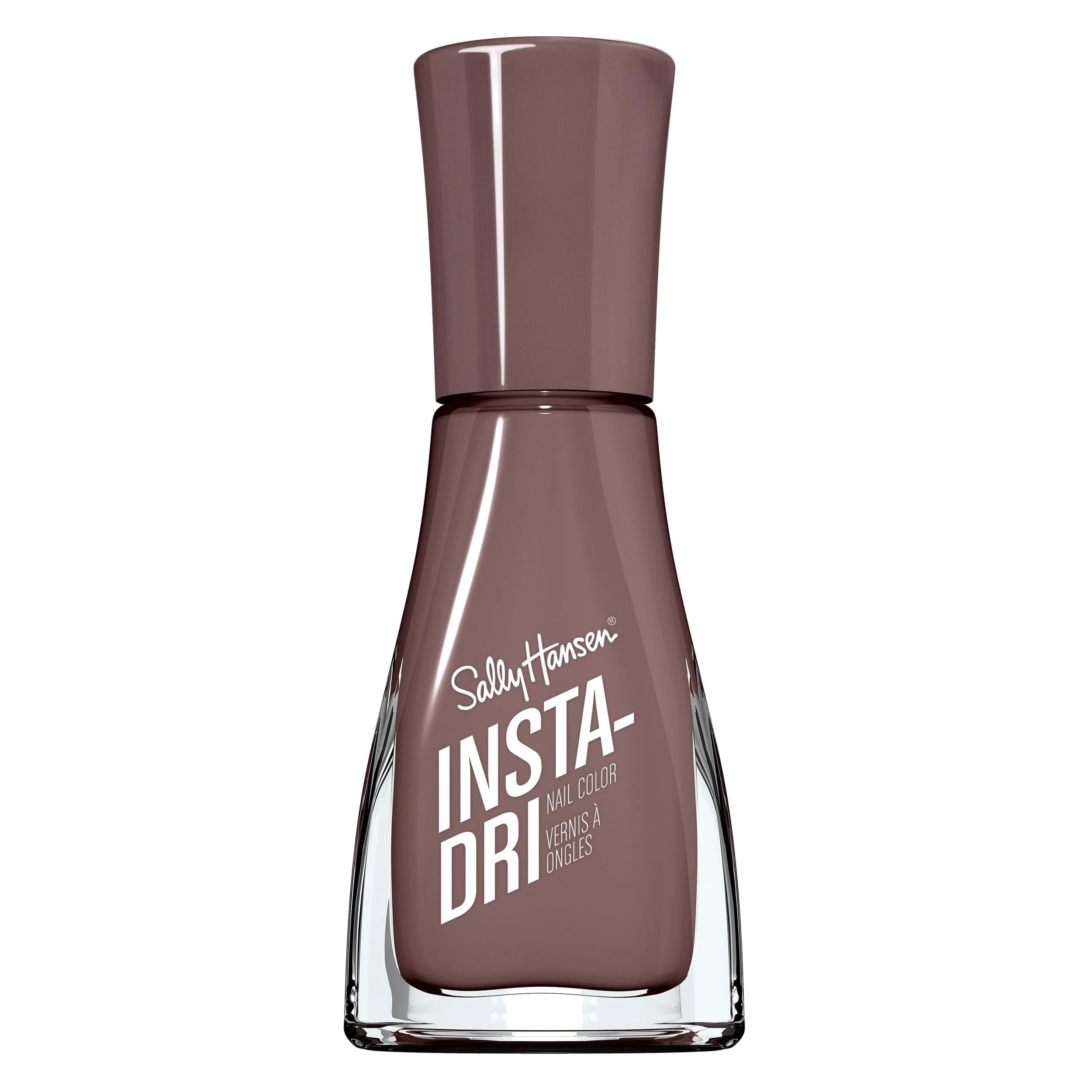 Sally Hansen Insta-Dri Nail Polish, Slick Slate, 60 Seconds Quick Drying, Long Lasting, Streak Free, Shiny Finish, 3-in-1 Formula, Built in Base and Top Coat, 9.17ml
