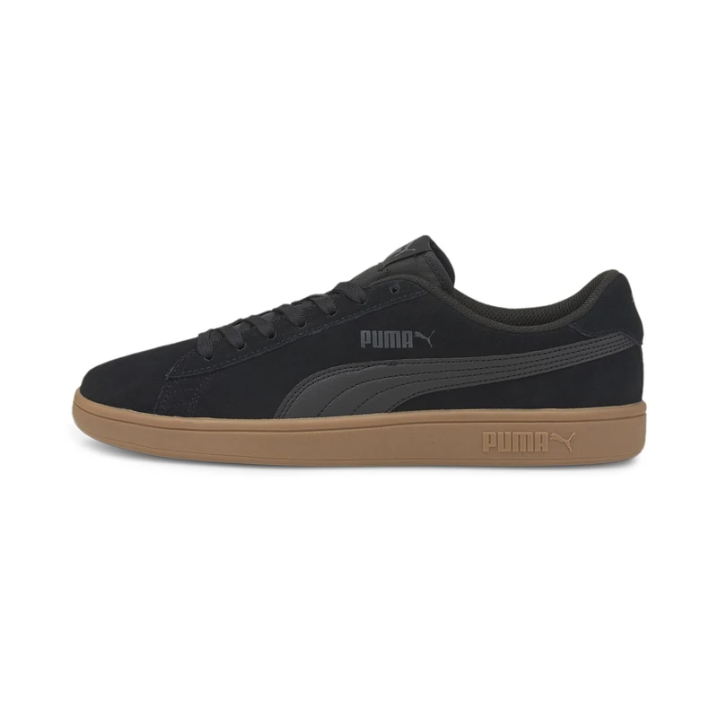 Puma Smash V2 Unisex Low-Top Sneakers - Black (4.5 UK)