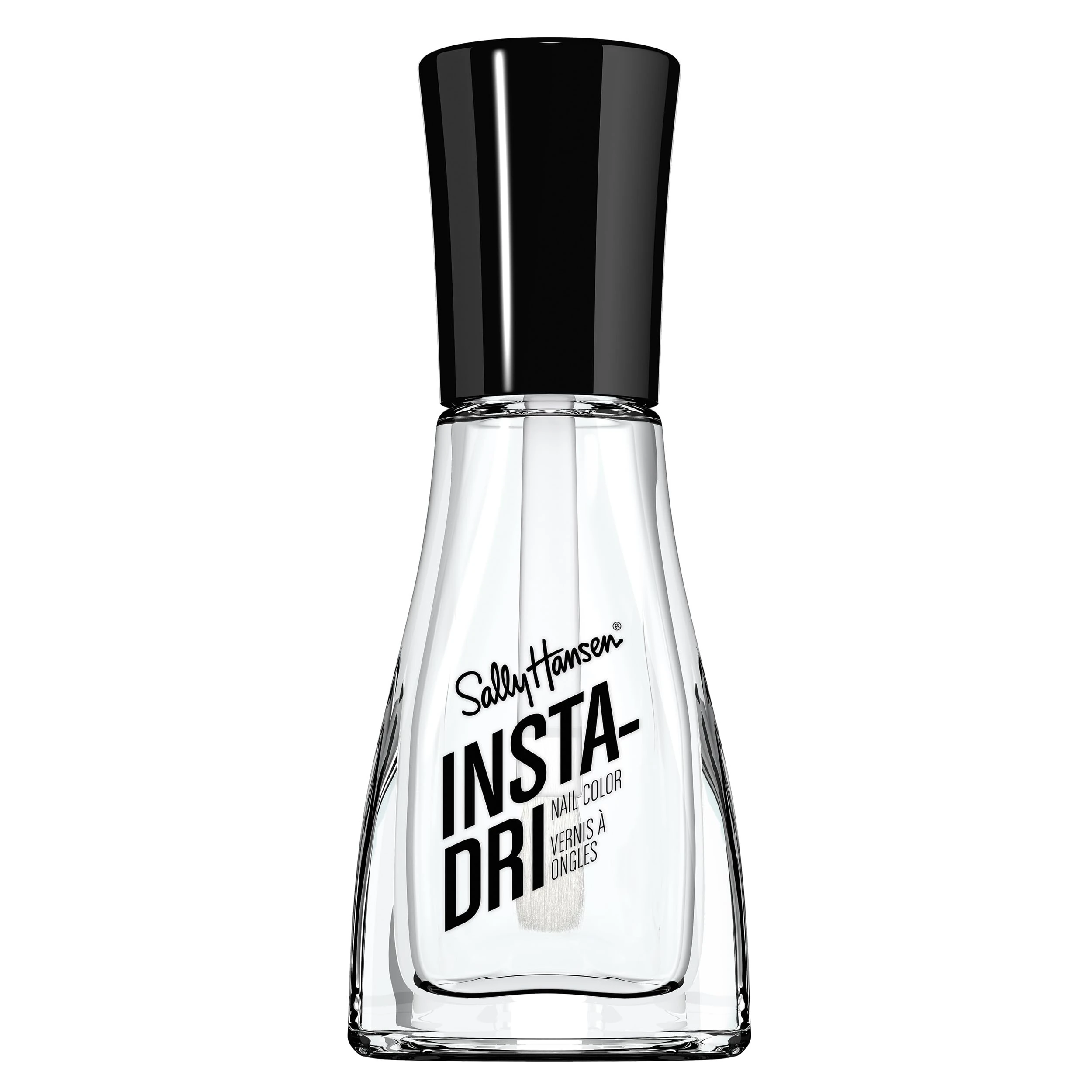 Sally Hansen Insta-Dri Nail Polish, Clearly Quick, 60 Seconds Quick Drying, Long Lasting, Streak Free, Shiny Finish, 3-in-1 Formula, Built in Base and Top Coat, 9.17ml