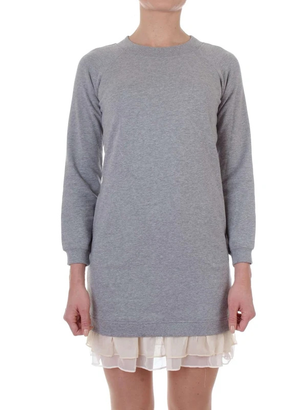 Twinset Milano Women's PS82UT Party Dress, Grey (Grigio Mel.CHIARO 0082C), XXS