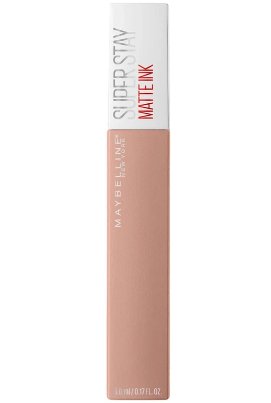 Maybelline Lipstick, Superstay Velvety Matte Ink Liquid Lipstick, Up to 16H Non Transferable, Vibrant Longlasting Finish, Non Drying, Shade: 55 Driver, 5ml