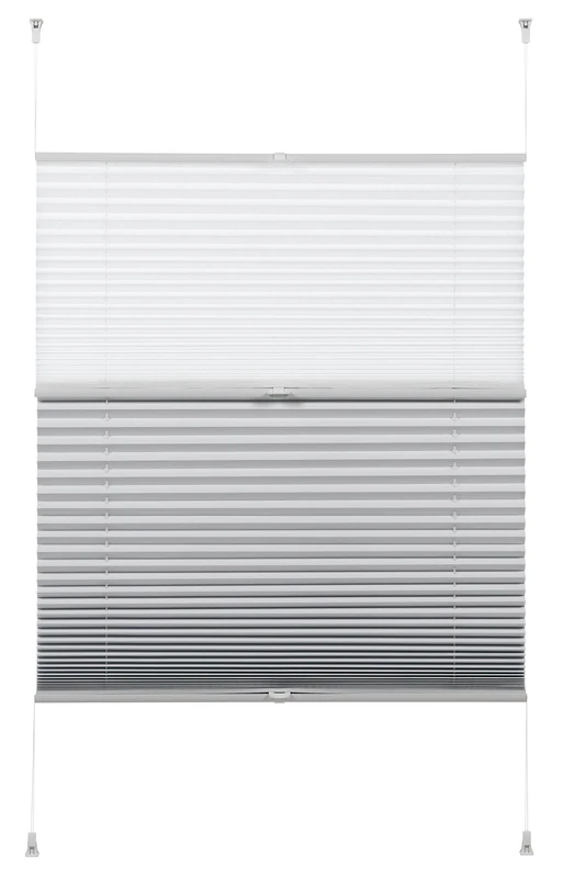 Pleated Blind, EASYFIX Day + Night, White 100 x 130 cm (WxH), 32579