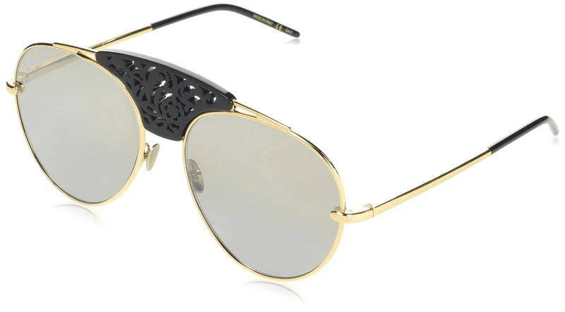 Pomellato Women's PM0033S 002 Sunglasses, 002-Gold/Silver, 59