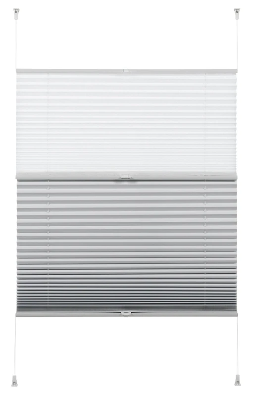 Pleated Blind, EASYFIX Day + Night, White 90 x 130 cm (WxH), 32578