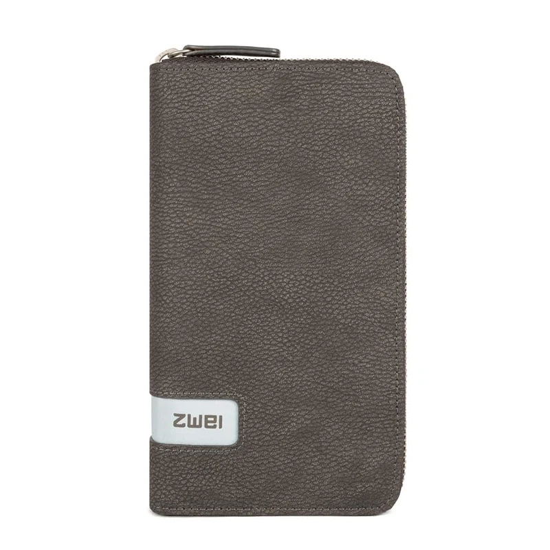 Zwei Women's M.Wallet Travel Accessory Wallet, Nubuck Stone, 19 x 11 x 2,5 cm