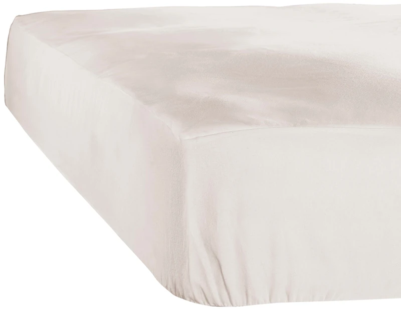 De Witte Lietaer Case, Cotton Jersey Fitted Sheet, Ivory, 180 x 200 x 30 cm