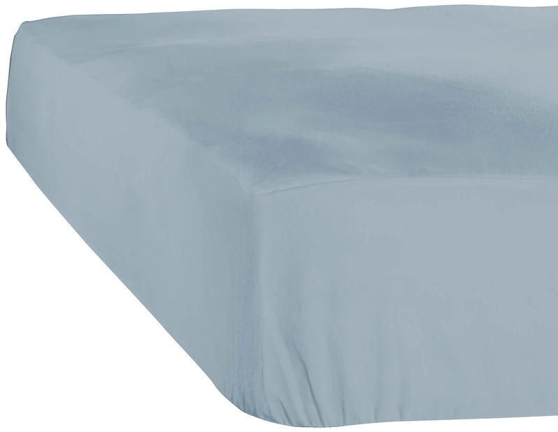 De Witte Lietaer Case Jersey Fitted Sheet, Cotton, ice Blue, Queen