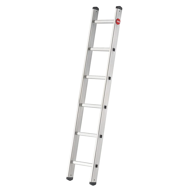 Hailo 7106-007 Profistep Uno 2018 Aluminium Single-Section Ladder, Silver