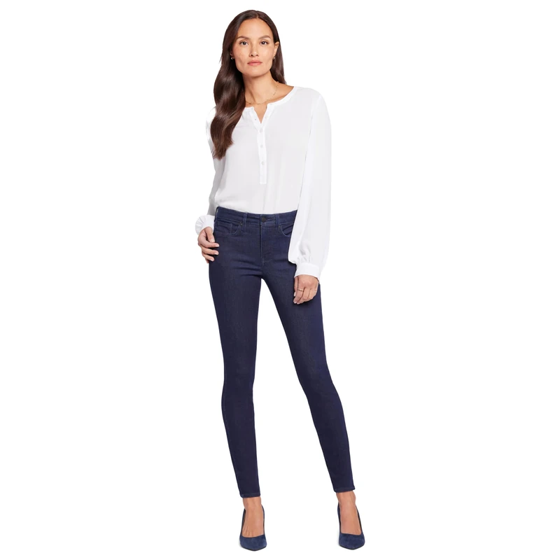 NYDJ Women's Petite Size AMI Skinny Legging in Premium Denim Jeans, Rinse, 18